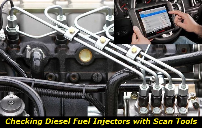 check diesel injectors with scanner